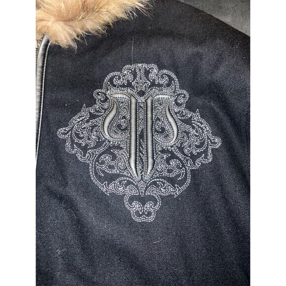 Pelle Pelle Fur Hood Wool Jacket - Picture 3 of 5